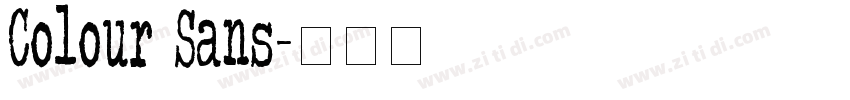 Colour Sans字体转换